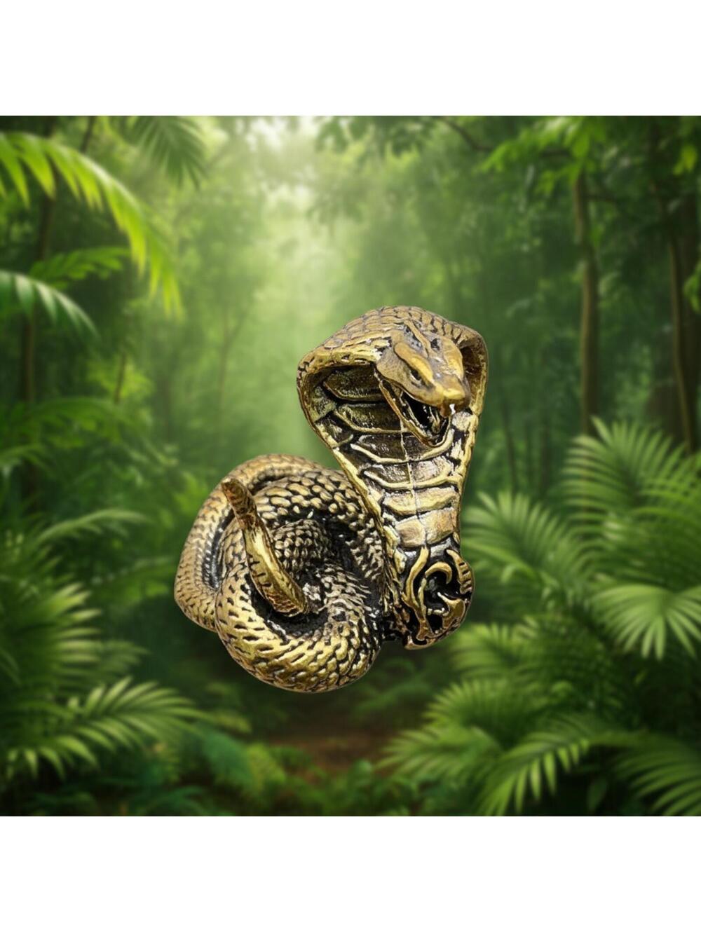 Brass Cobra Miniature Figurine